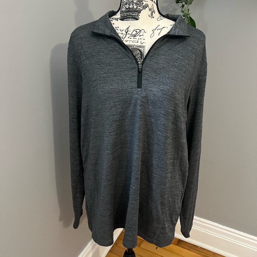 Callaway Gray Half Zip Pullover Long Sleeve